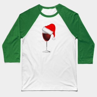 Wine Lovers Santa Christmas Gift Baseball T-Shirt